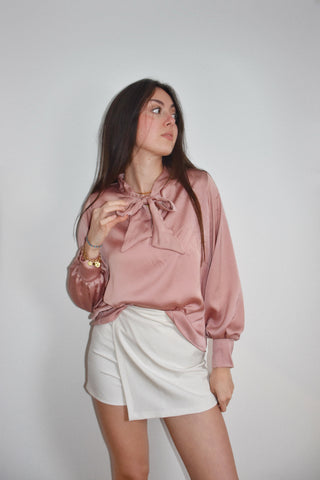 Blouse Solène vieux rose
