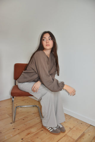 Blouse Erell marron glacé