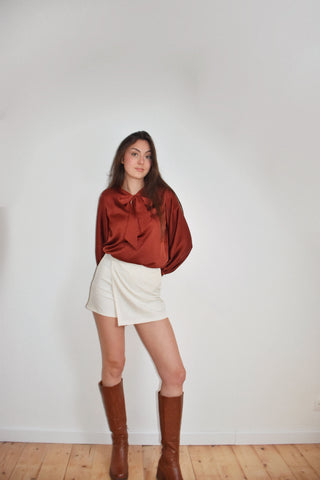 Jupe-short Eden crème