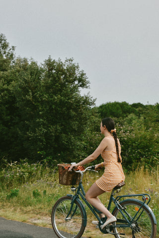 Robe Célestine vichy jaune