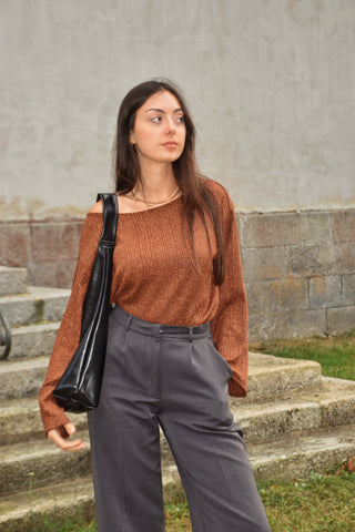 Pull Ida cuivre lurex