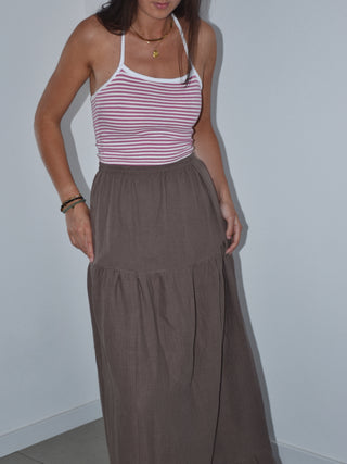 Jupe Lily marron