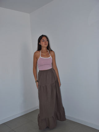 Jupe Lily marron
