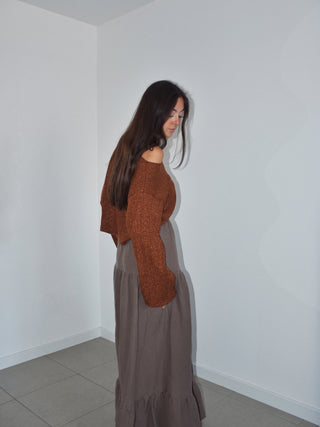 Pull Ida cuivre lurex