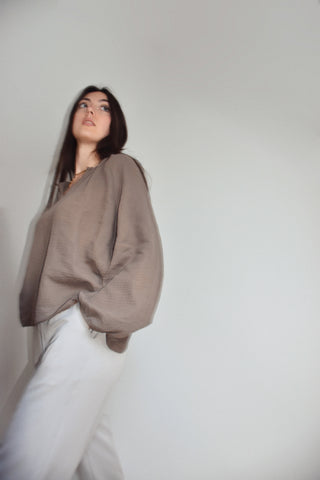 Blouse Erell marron glacé