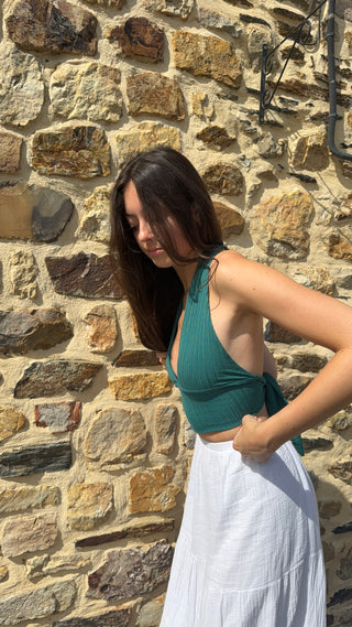 Top Juliette vert
