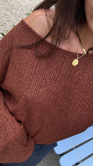 Pull Ida cuivre lurex