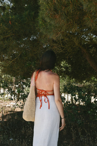 Top Cléo rouge