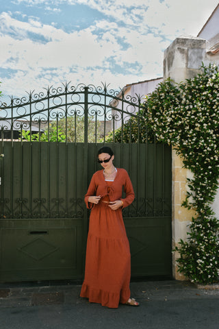 Blouse Agathe terracotta