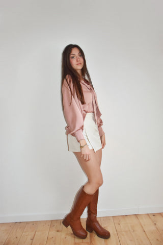 Blouse Solène vieux rose