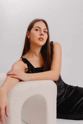 Robe longue Valentine en velours
