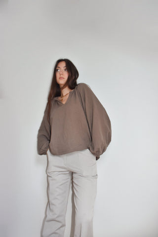 Blouse Erell marron glacé