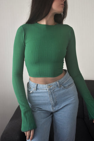 Top dos nu Serena vert