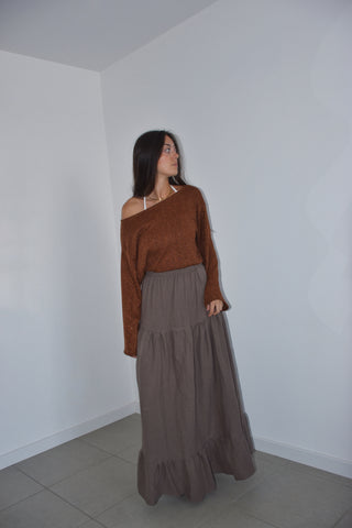 Jupe Lily marron