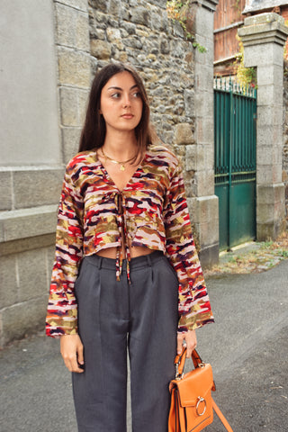 Blouse Agathe rouge