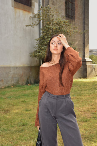 Pull Ida cuivre lurex