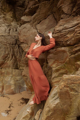 Jupe Lily terracotta