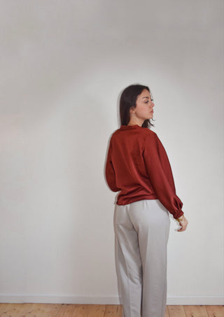 Blouse Solène rouille