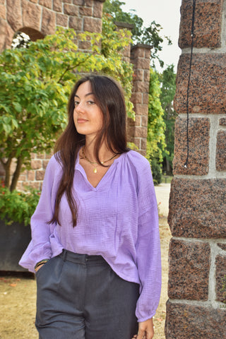 Blouse Erell lilas