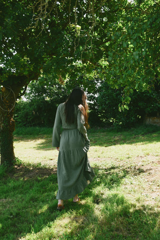 Blouse Agathe vert sauge