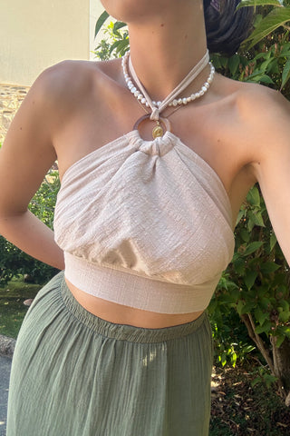 Top Athéna beige