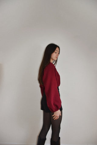 Blouse Erell Bordeaux
